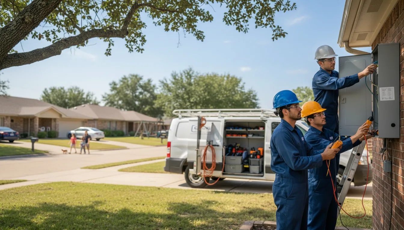 Certified electrician providing emergency electrical services in Walnut Springs, TX